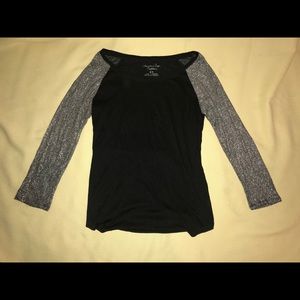 Long sleeved black top